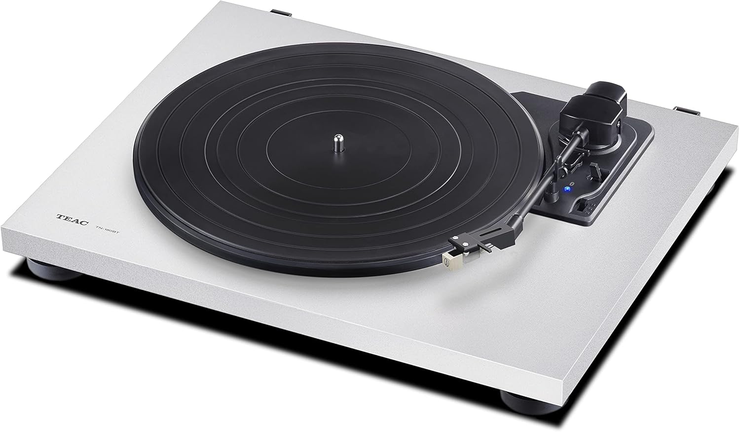 3 Speed Bluetooth Turntable with Phono Preamp White