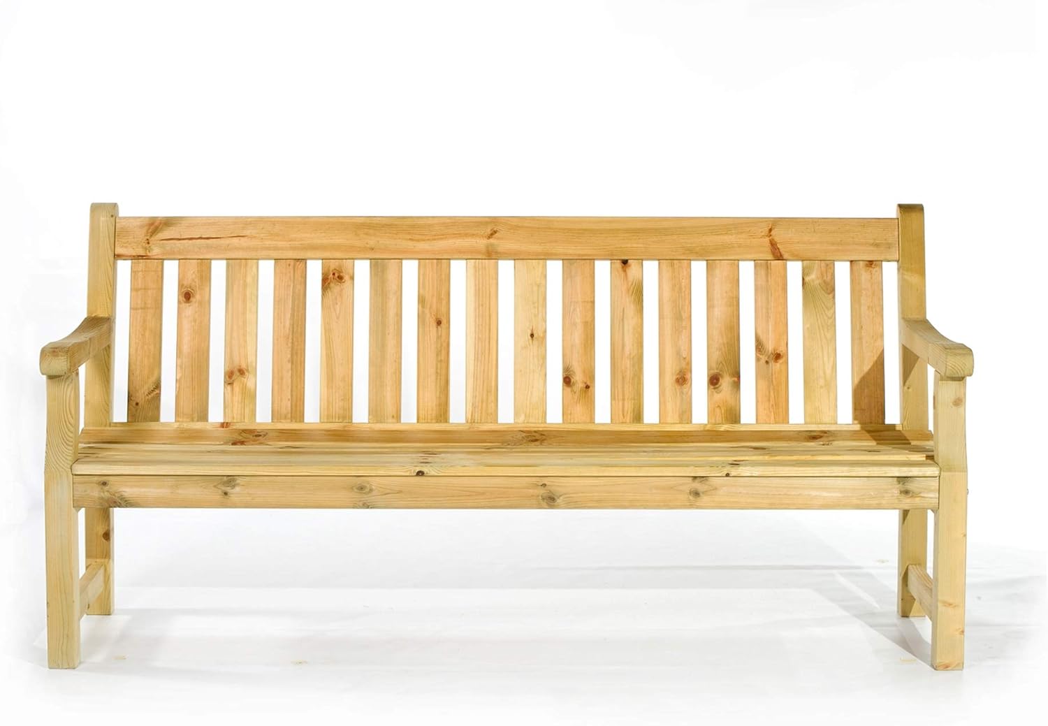 Wooden Garden Bench 183cm 4 Seater Pine Outdoor Park Patio Bench