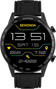 Active Plus Smart Watch 45mm Black Fitness Tracker