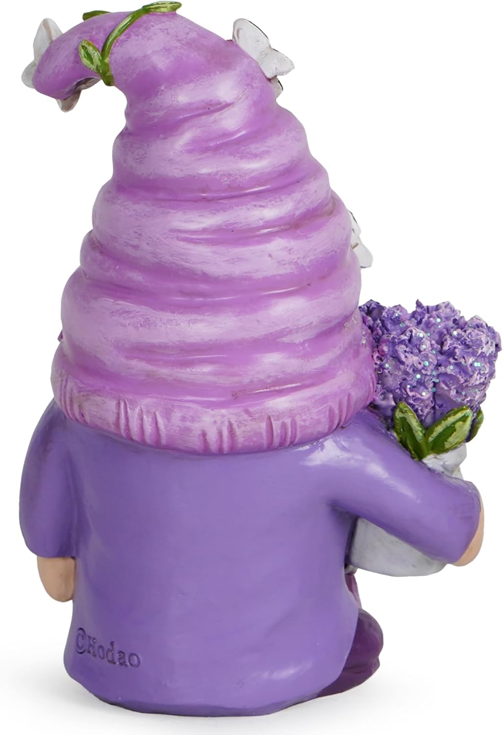 Lavender Gonk Gnome Figurine Resin Spring Easter Table Decor