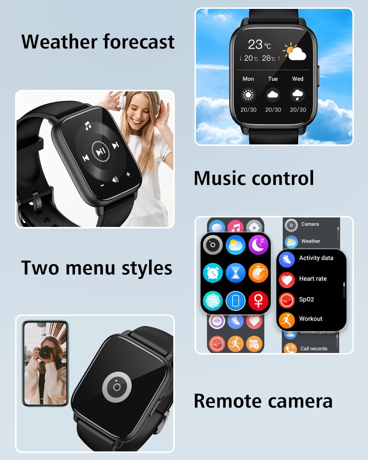 Smart Watch Bluetooth Calling Fitness Tracker HD Touch Screen