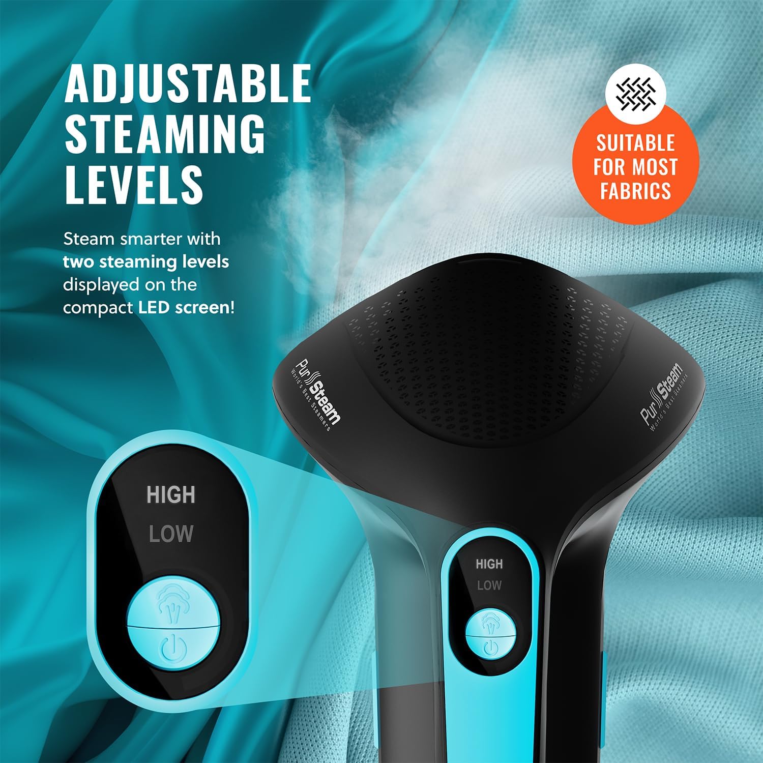 Handheld Garment Steamer Powerful Wrinkle Remover Fast Heat Portable