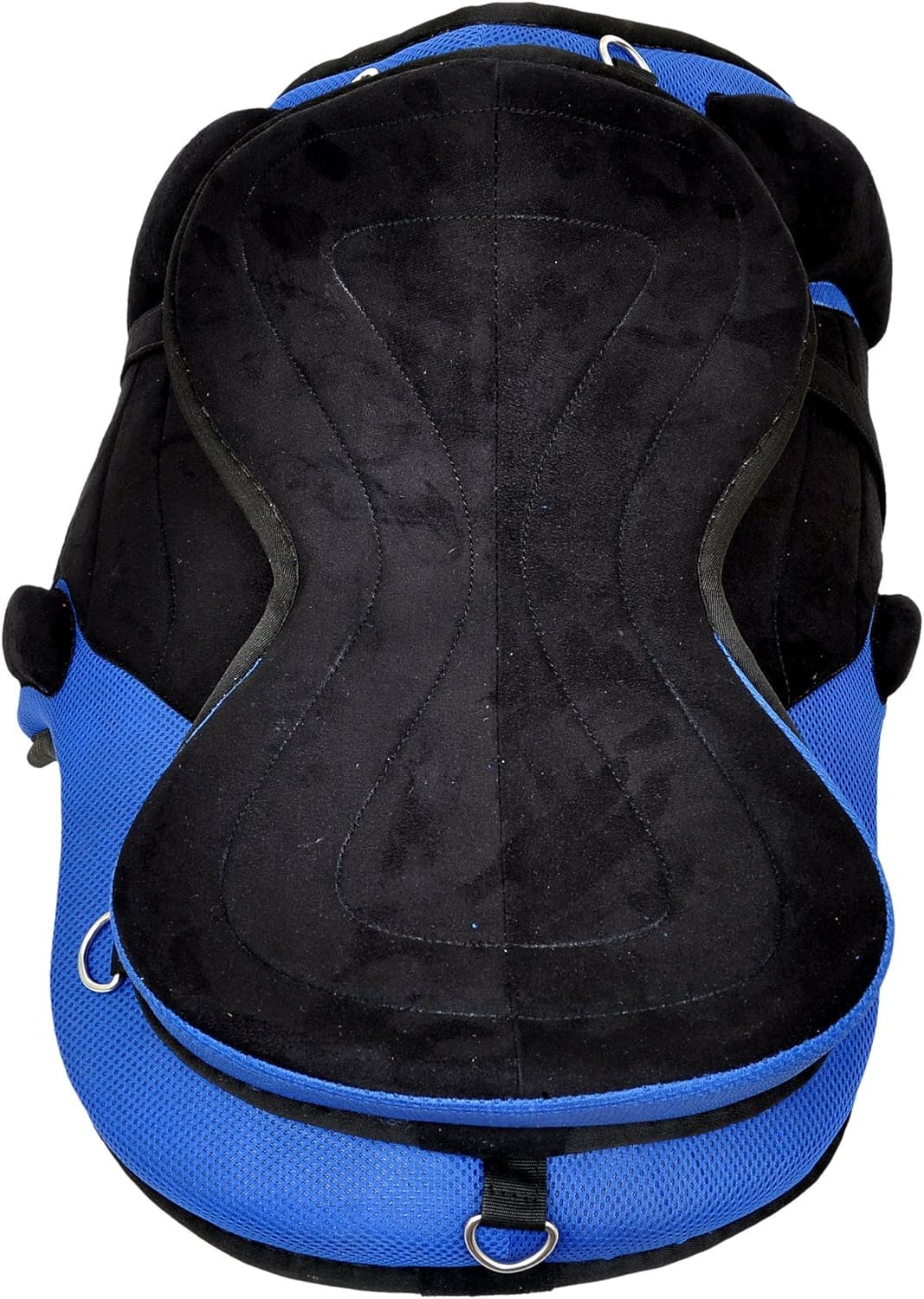 Blue Treeless English Horse Saddle 14 5 Inch With Stirrups