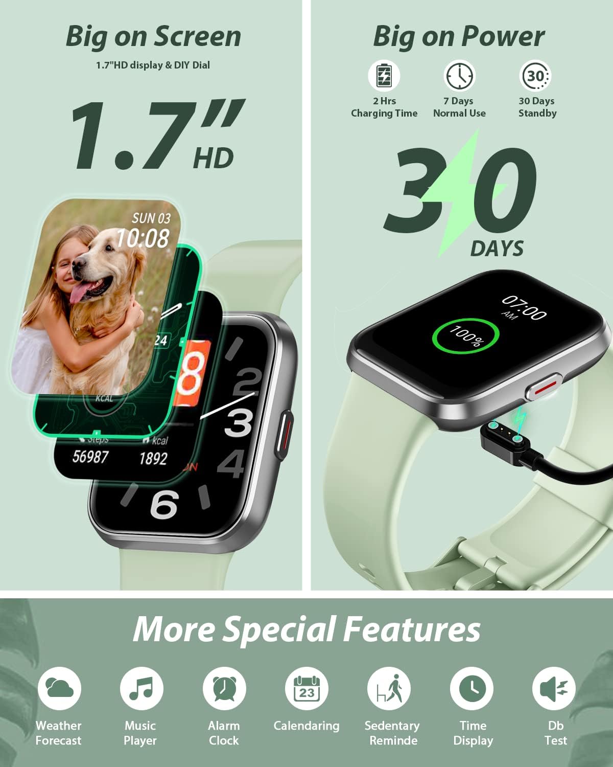 Women Smart Watch Bluetooth Calling Alexa Fitness Tracker Waterproof