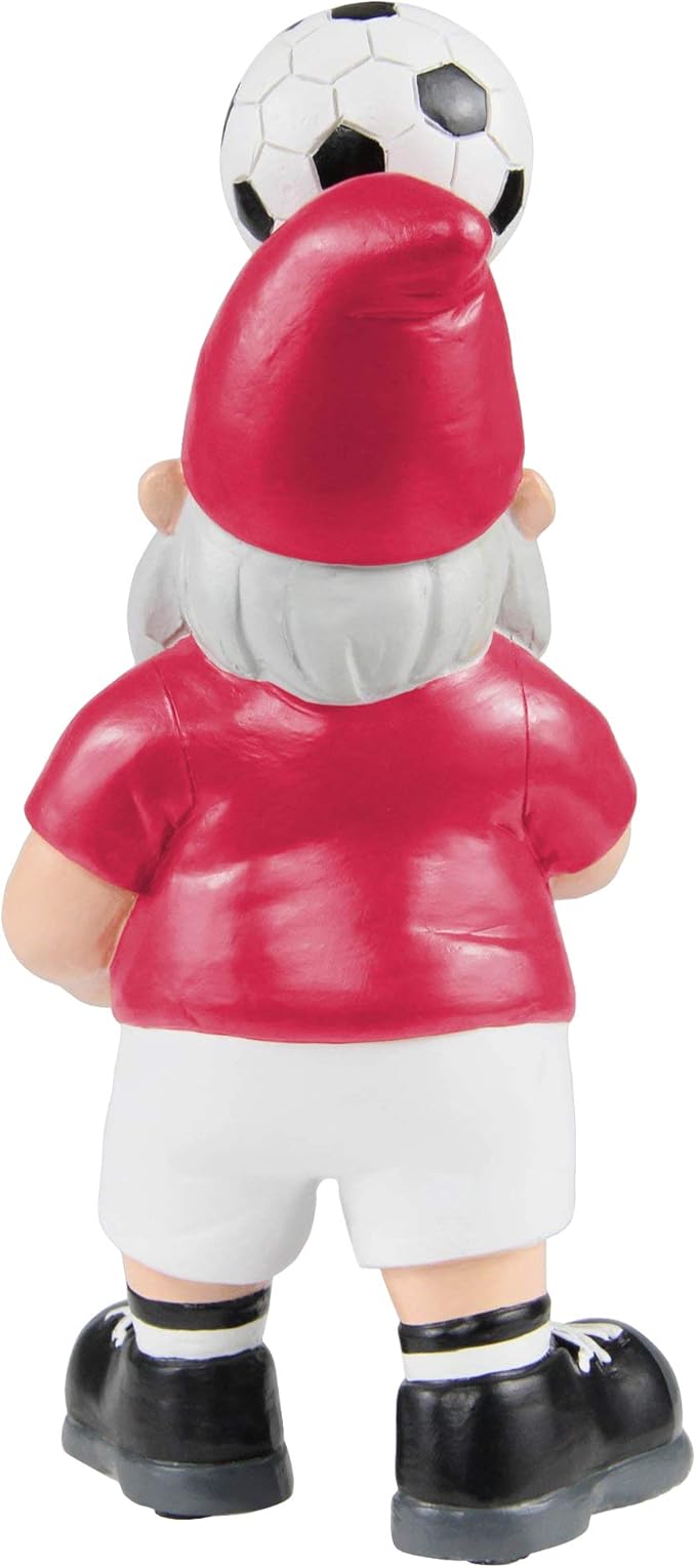 Football Gnome Ornament Fan Garden Statue Ball Decor 20cm