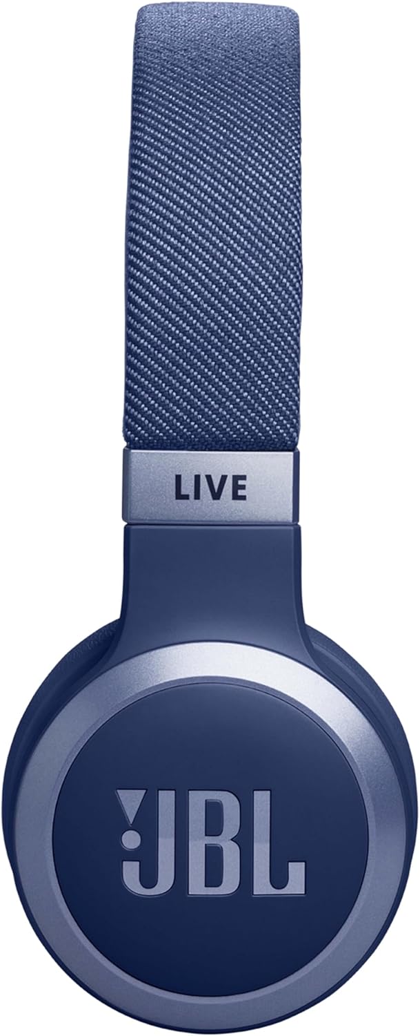 Wireless Noise Cancelling On Ear Headphones 65 Hour Battery 40mm Drivers Blue