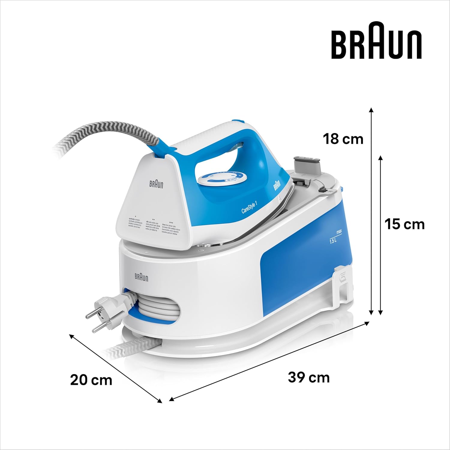 2200W Steam Generator Iron 1.7L Tank Ceramic Soleplate Vertical