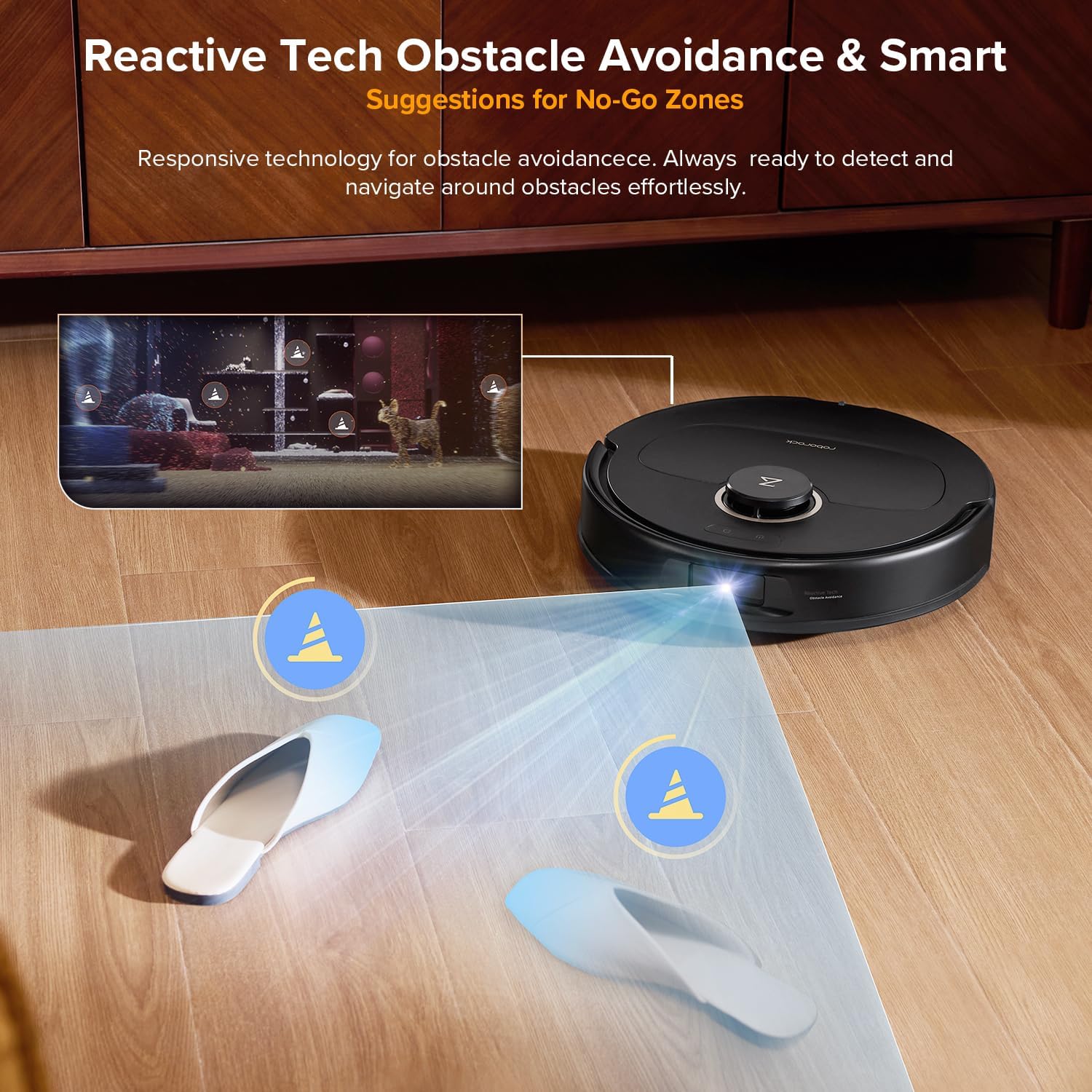 Robot Vacuum Mop 12000Pa Auto Empty Wash Dry LiDAR Smart Mapping