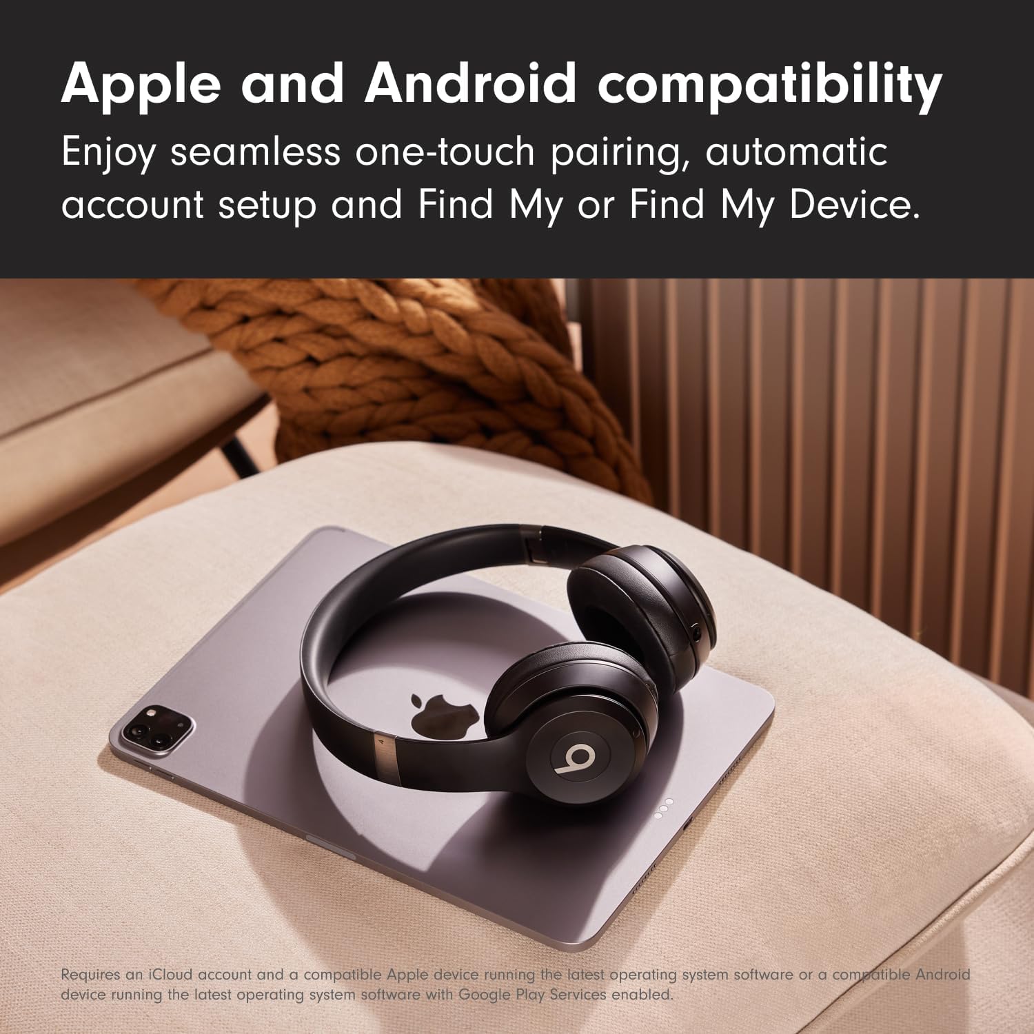 Wireless Bluetooth On Ear Headphones 50Hr Battery Fast Charge Black