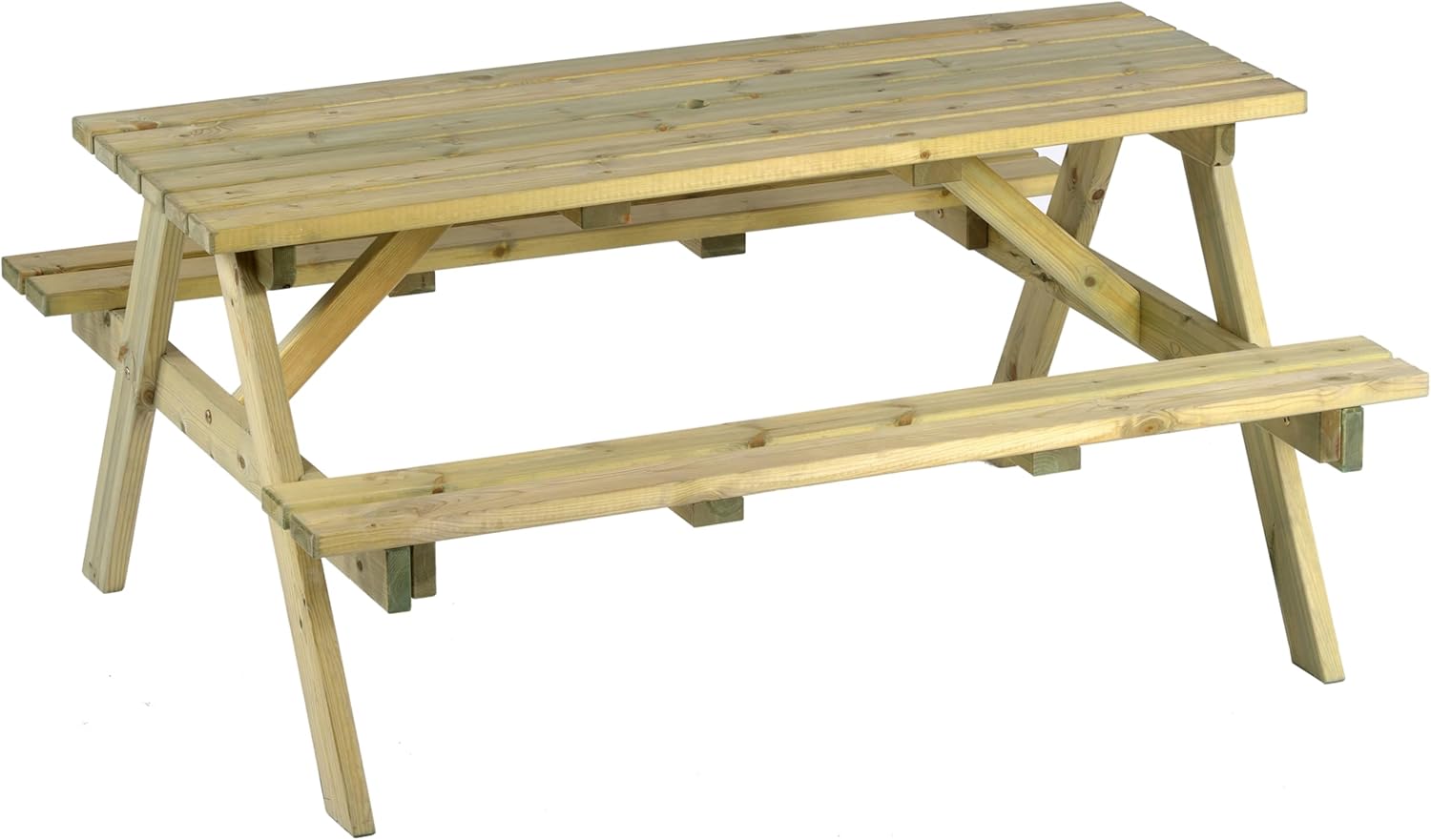6 Seater Wooden Picnic Table A Frame Garden Patio Bench 150cm