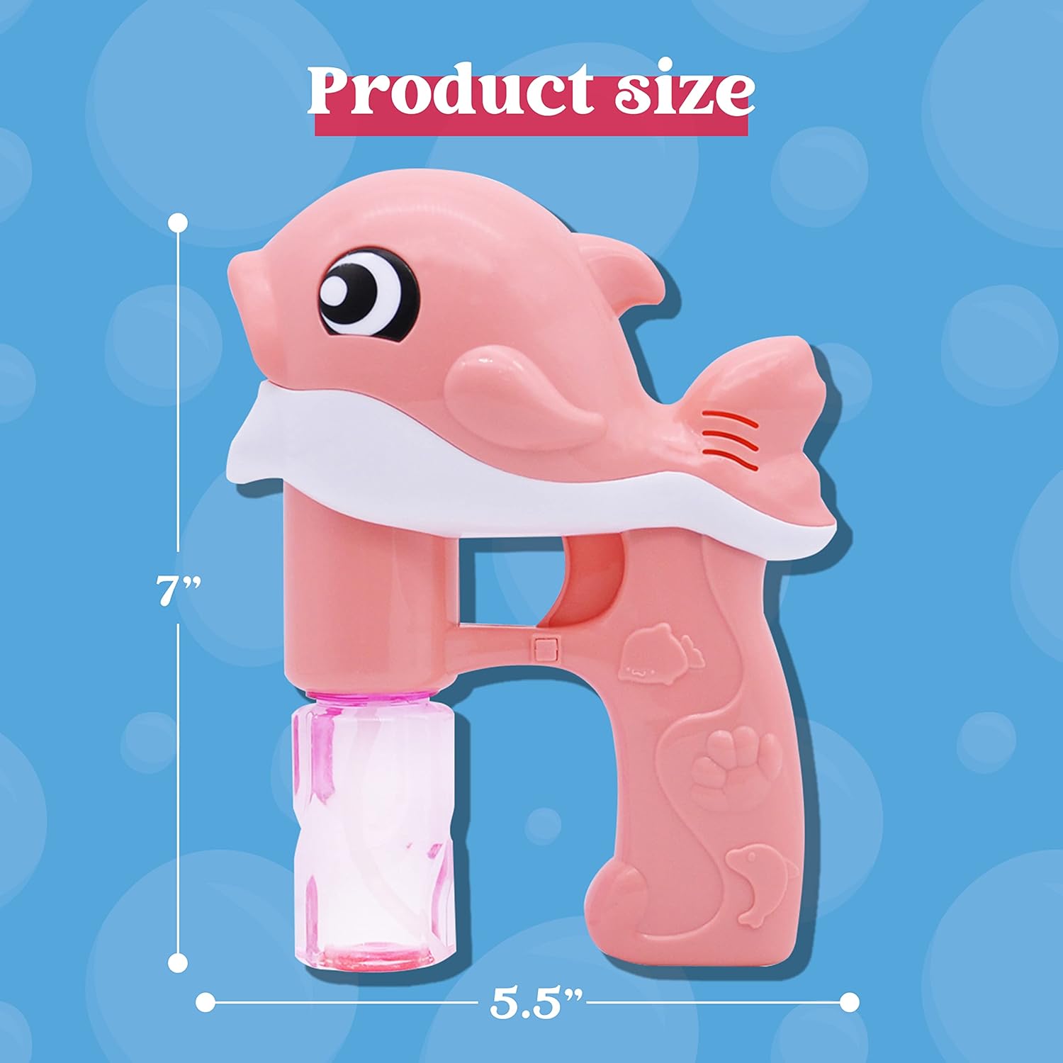 2 Pack Whale Bubble Guns Kids Party Outdoor Toy Set