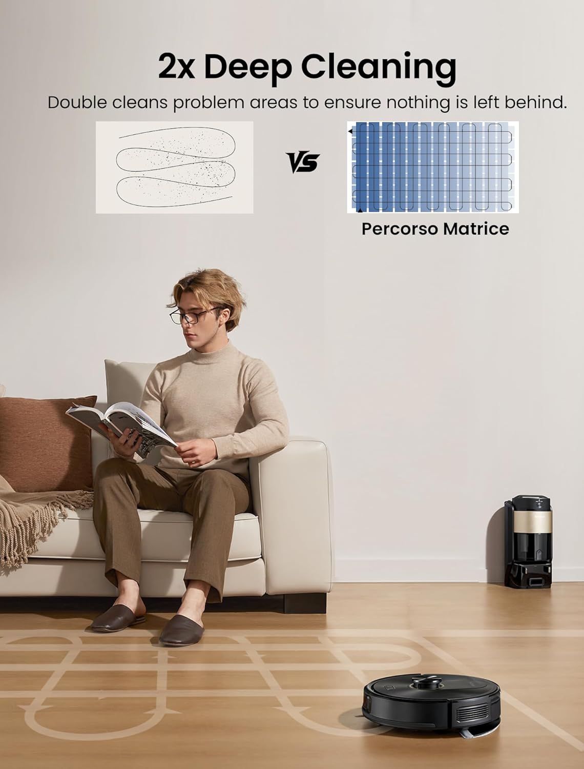 Robot Vacuum Mop 10000Pa Self Empty Bagless LiDAR 200Min