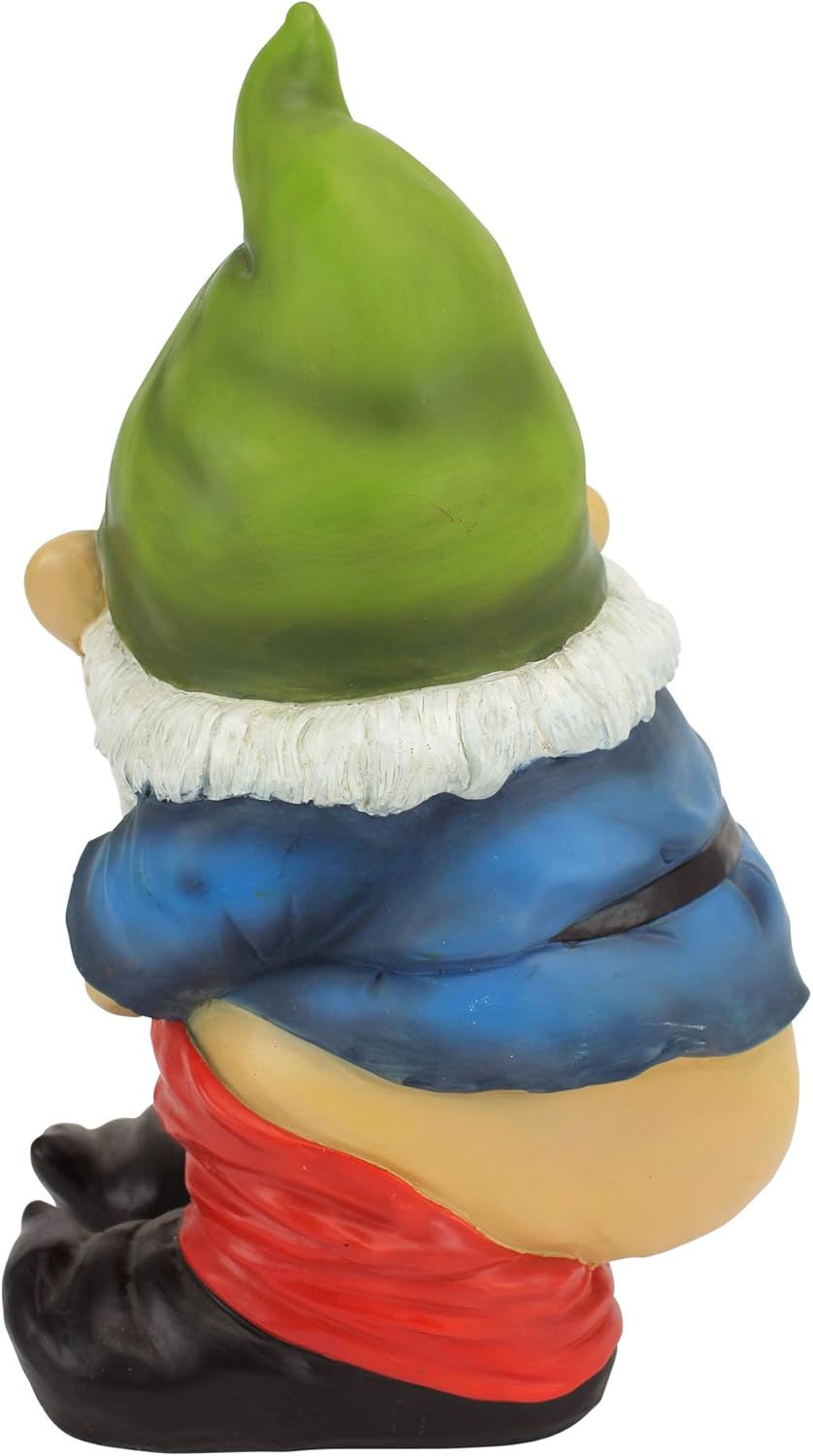 Funny Naughty Garden Gnome Mooning Resin Outdoor Lawn Decor