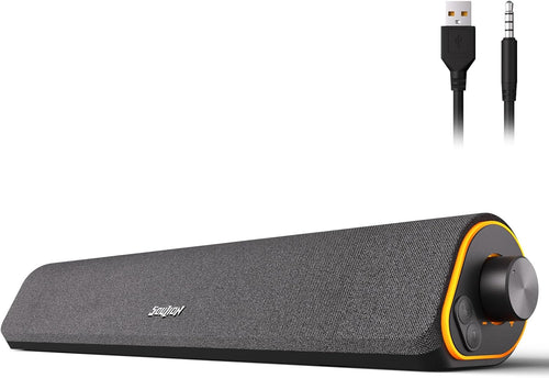 PC Soundbar Bluetooth USB AUX Speaker RGB Stereo Desktop