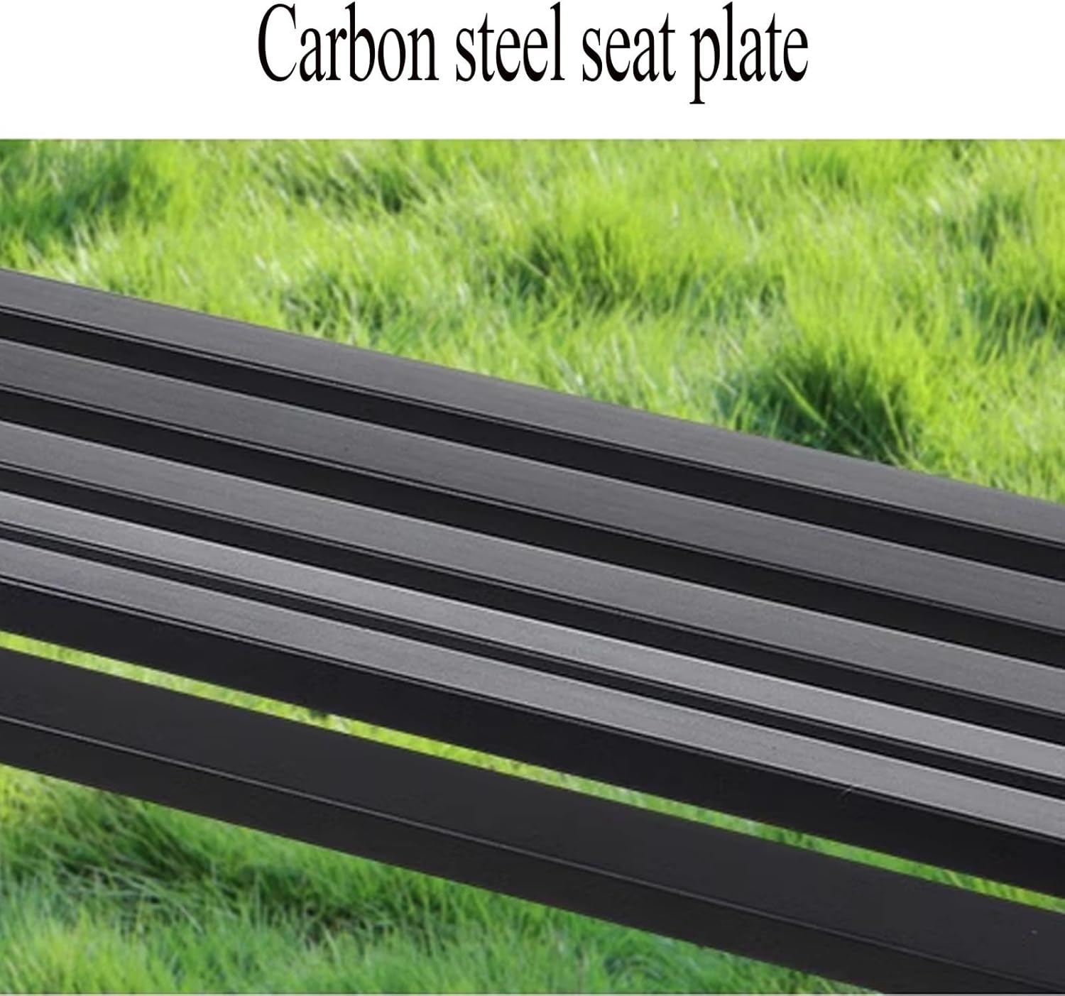 Metal Garden Bench Outdoor Patio Seat with Backrest Armrests White