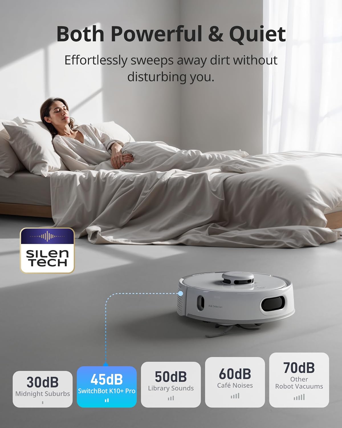 Mini Robot Vacuum Self Empty 90 Day LiDAR Mapping Quiet Clean