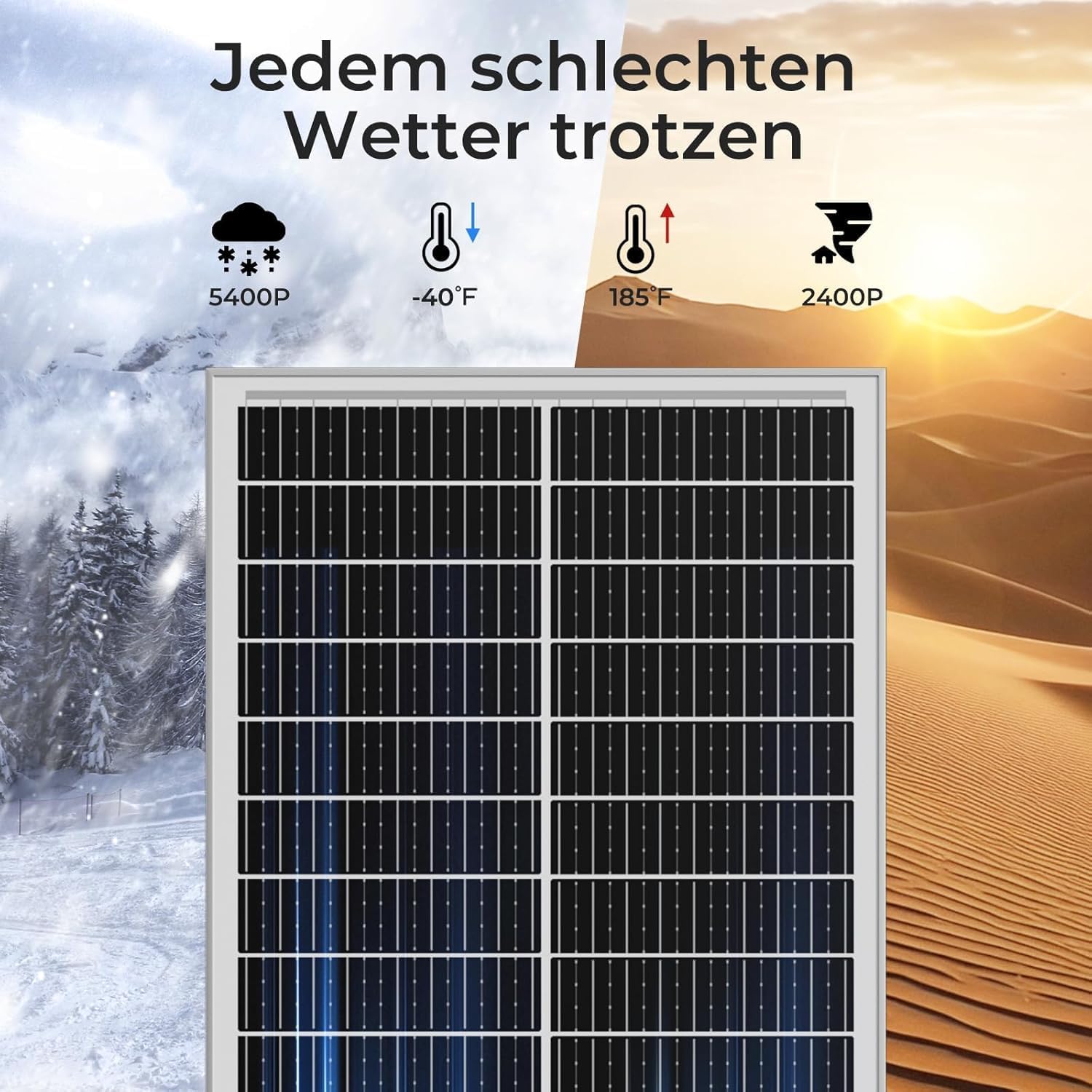 200W Black N Type Solar Panel Kit Dual 100W IP68 MC4 Off Grid