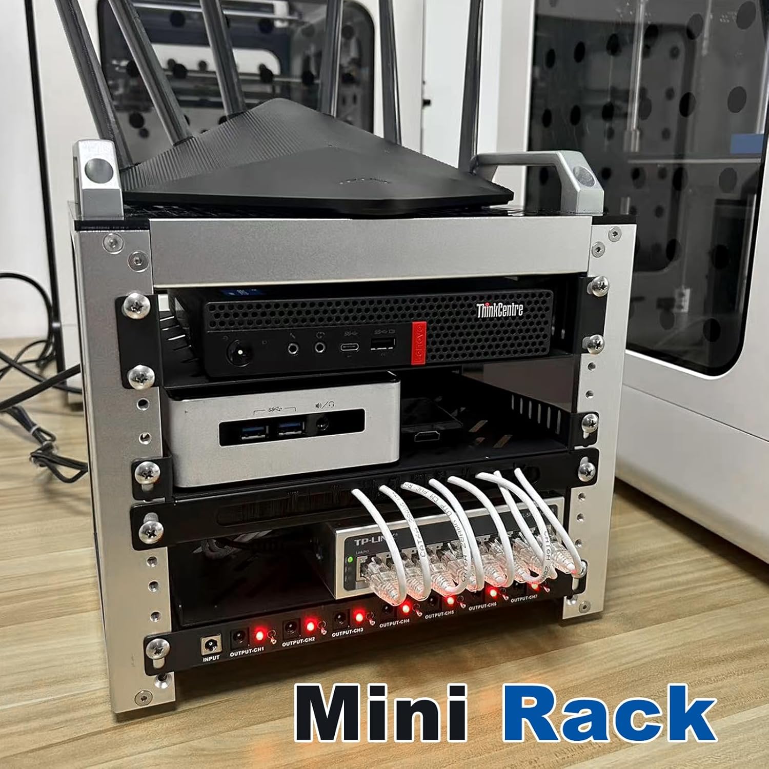 10in 4U Mini Server Rack Cabinet Desktop AV NAS