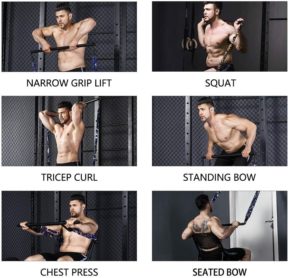 Heavy Duty Cable Machine Handles Resistance Band Grip Attachment