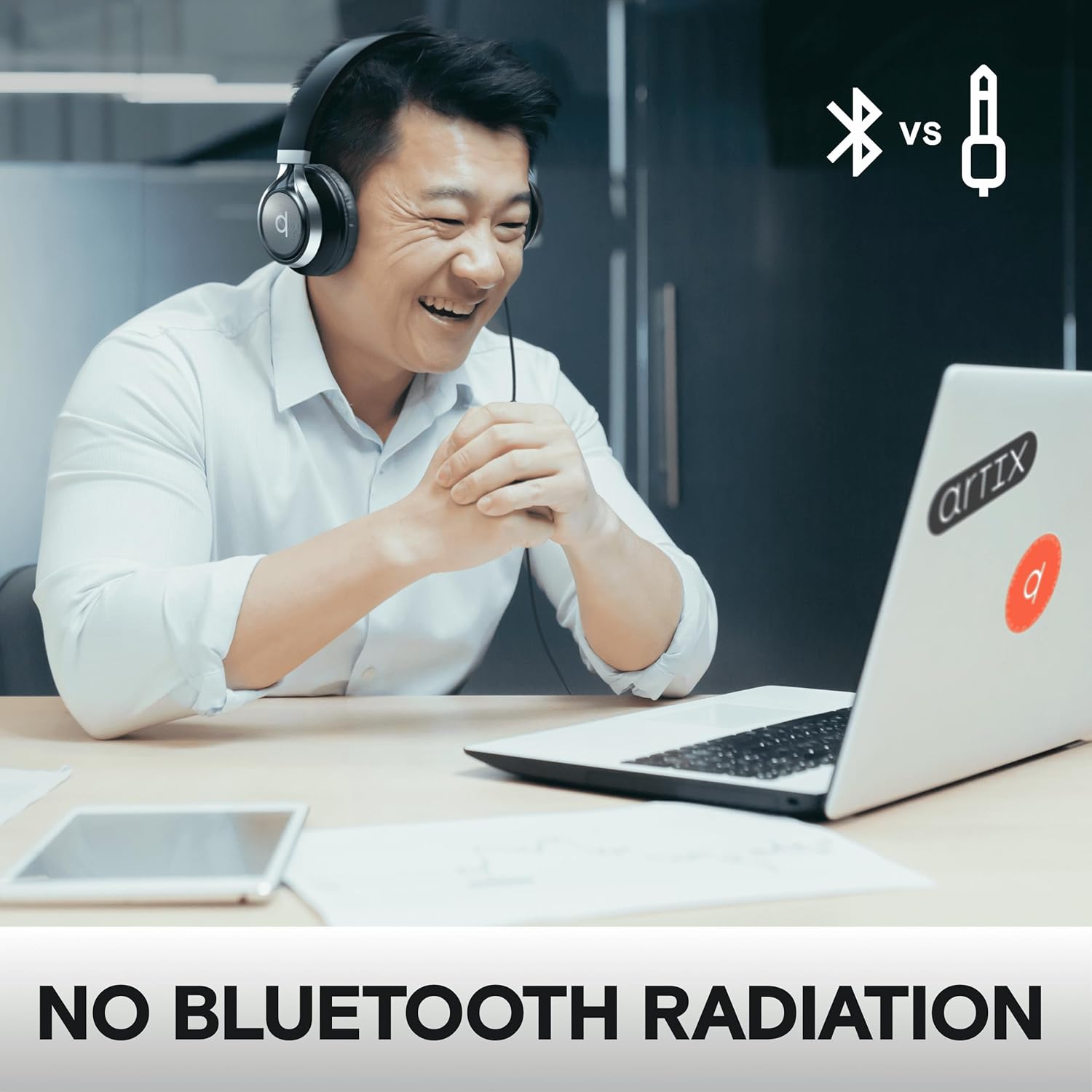Wired On Ear Headphones With Mic Volume Control 3.5mm
