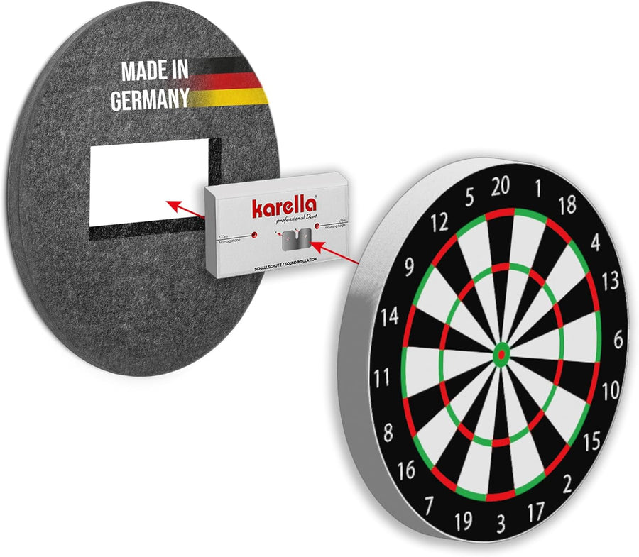 Dartboard Sound Insulation 45cm Noise Reduction System Silent Play