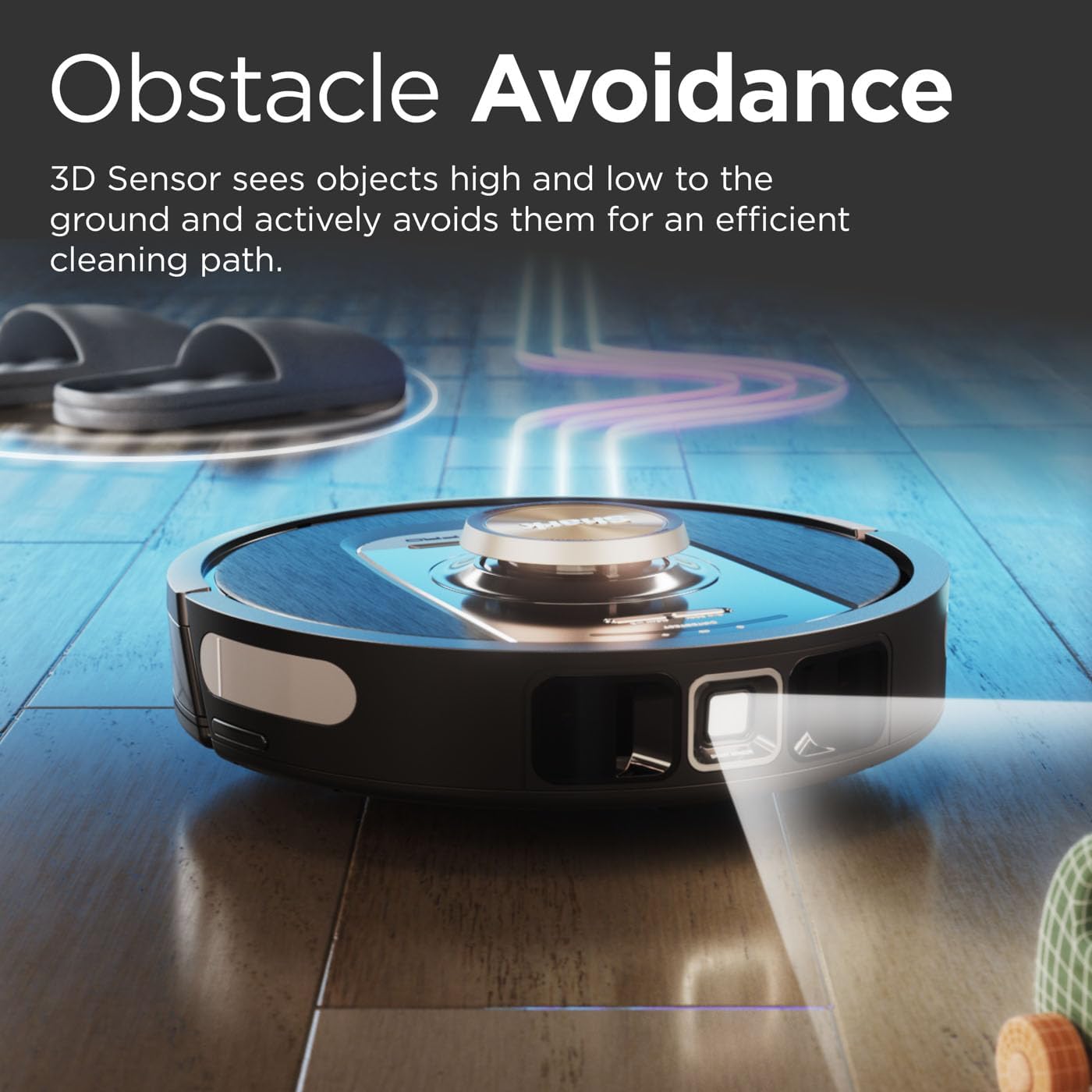 Robot Vacuum Self Empty LiDAR Smart Detect Pet Hair WiFi Black