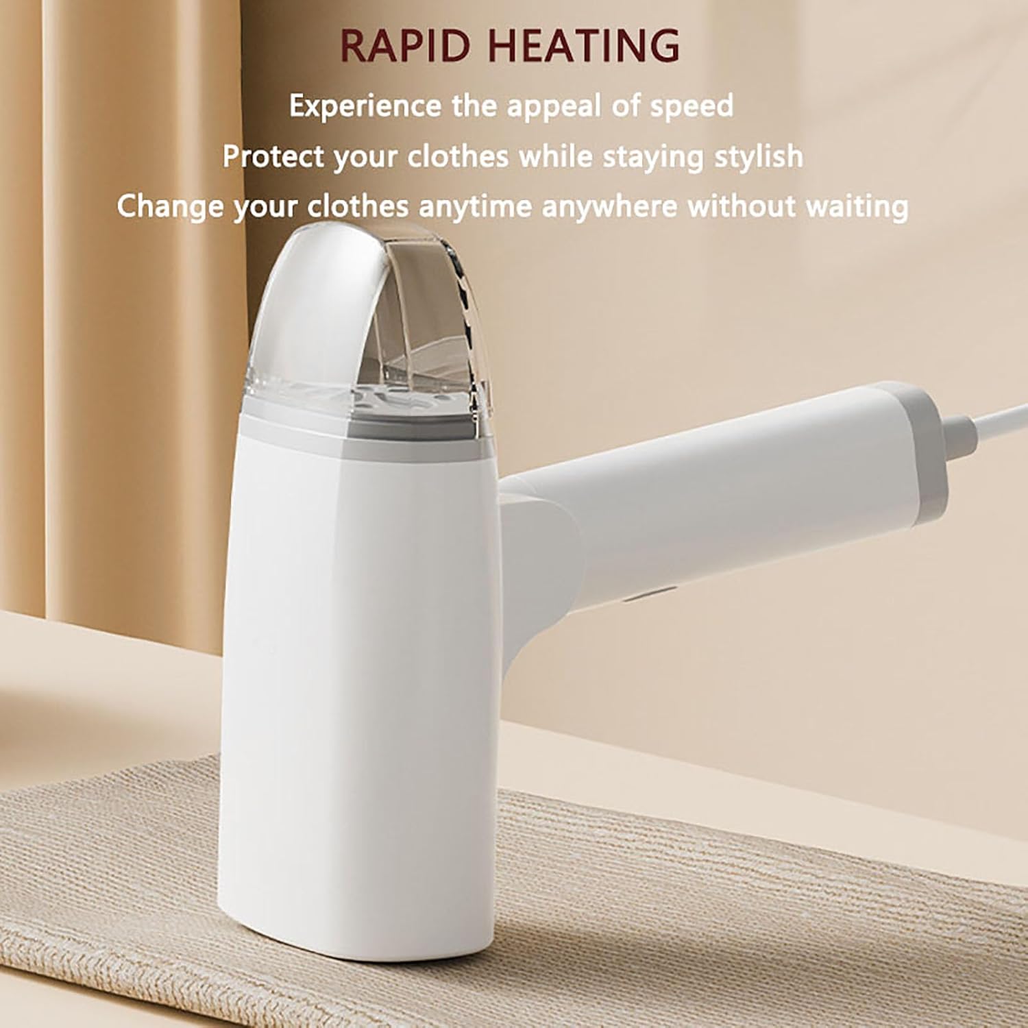 1300W Portable Garment Steamer Foldable Handheld Travel Iron