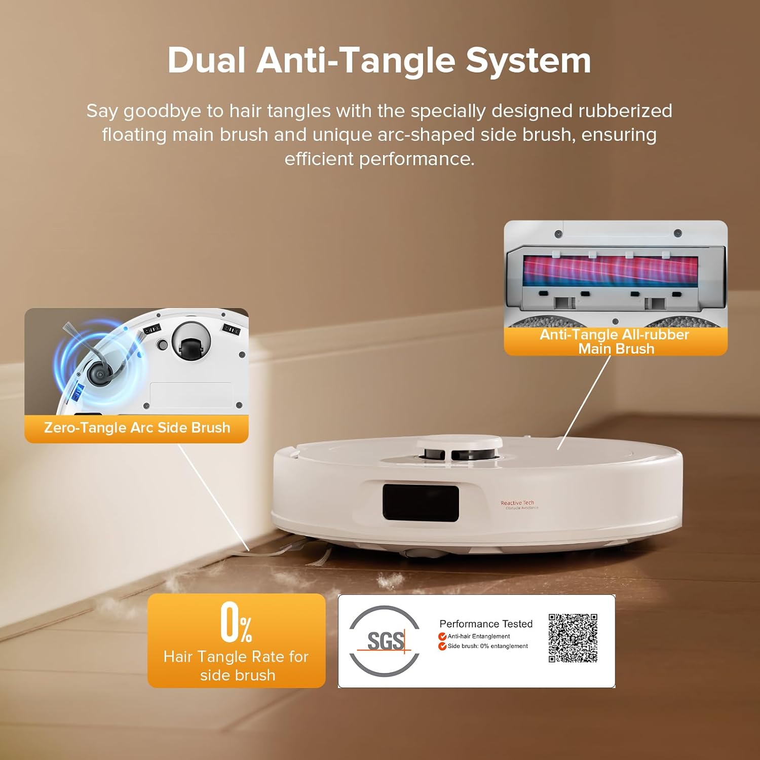 Robot Vacuum Mop 10000Pa Self Empty Wash Dry LiDAR Smart Mapping