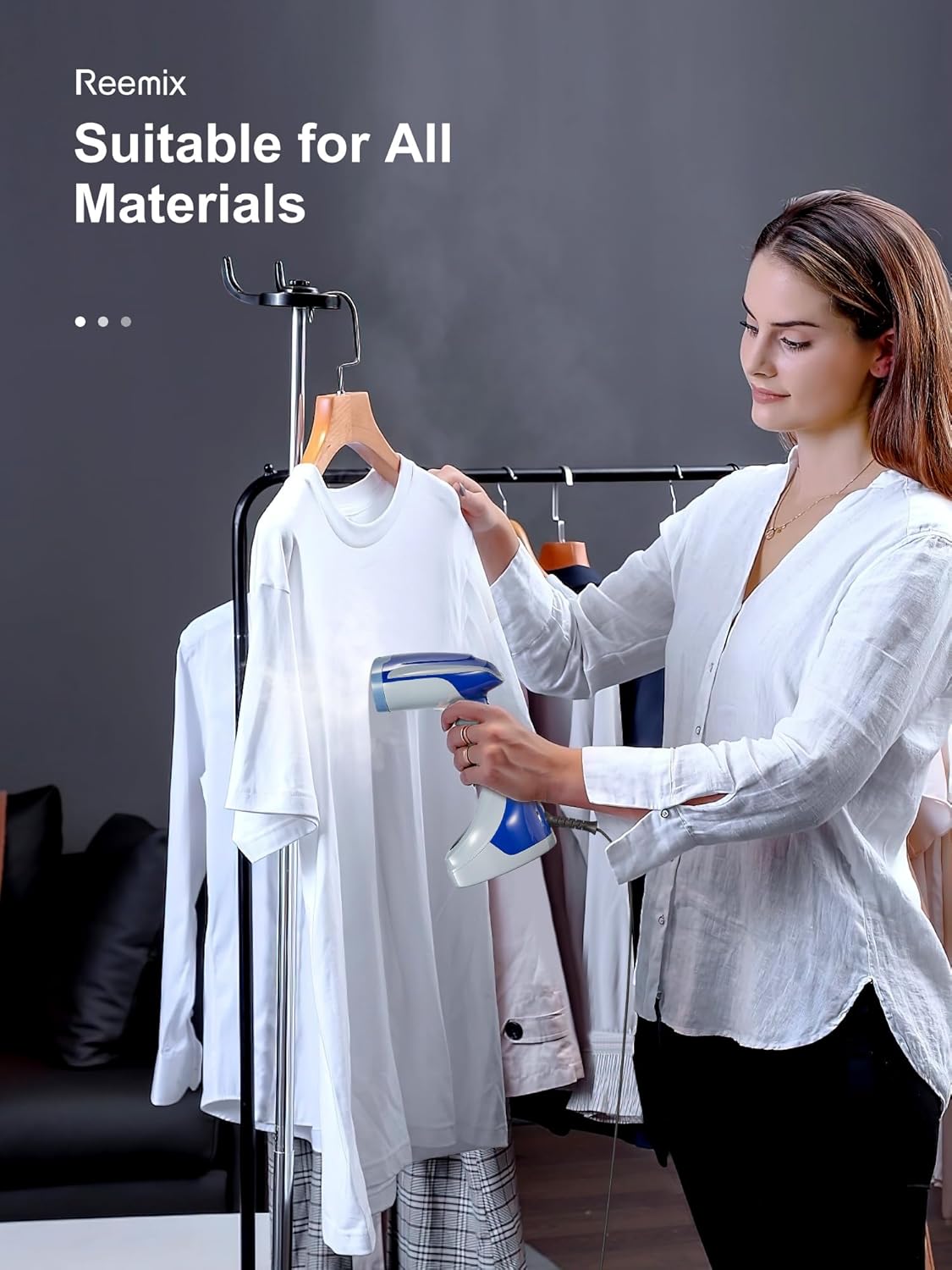Handheld Garment Steamer 1200W Foldable 25s Heat Portable