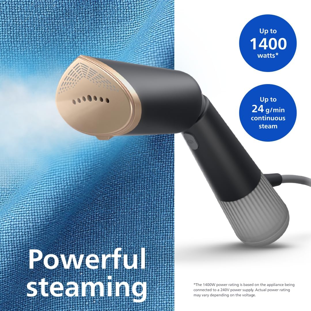Handheld Clothes Steamer 1400W Fast Heat 24g Steam Compact