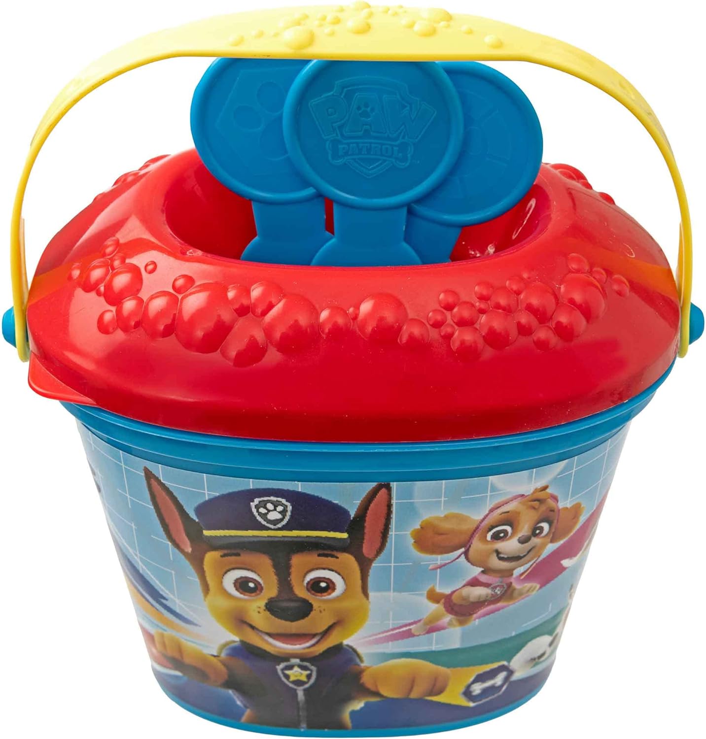 Kids Bubble Bundle Set Bubble Gun Bucket Wands Outdoor Toy