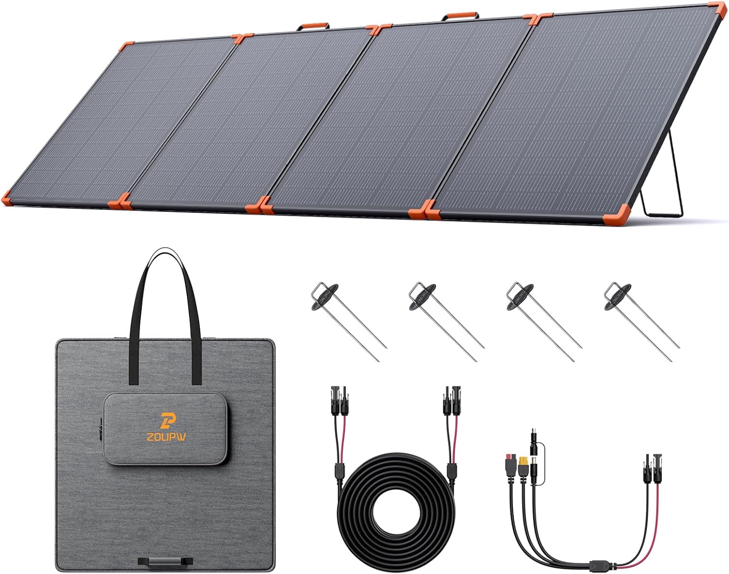 350W Foldable Solar Panel 25 High Efficiency IP68 Portable
