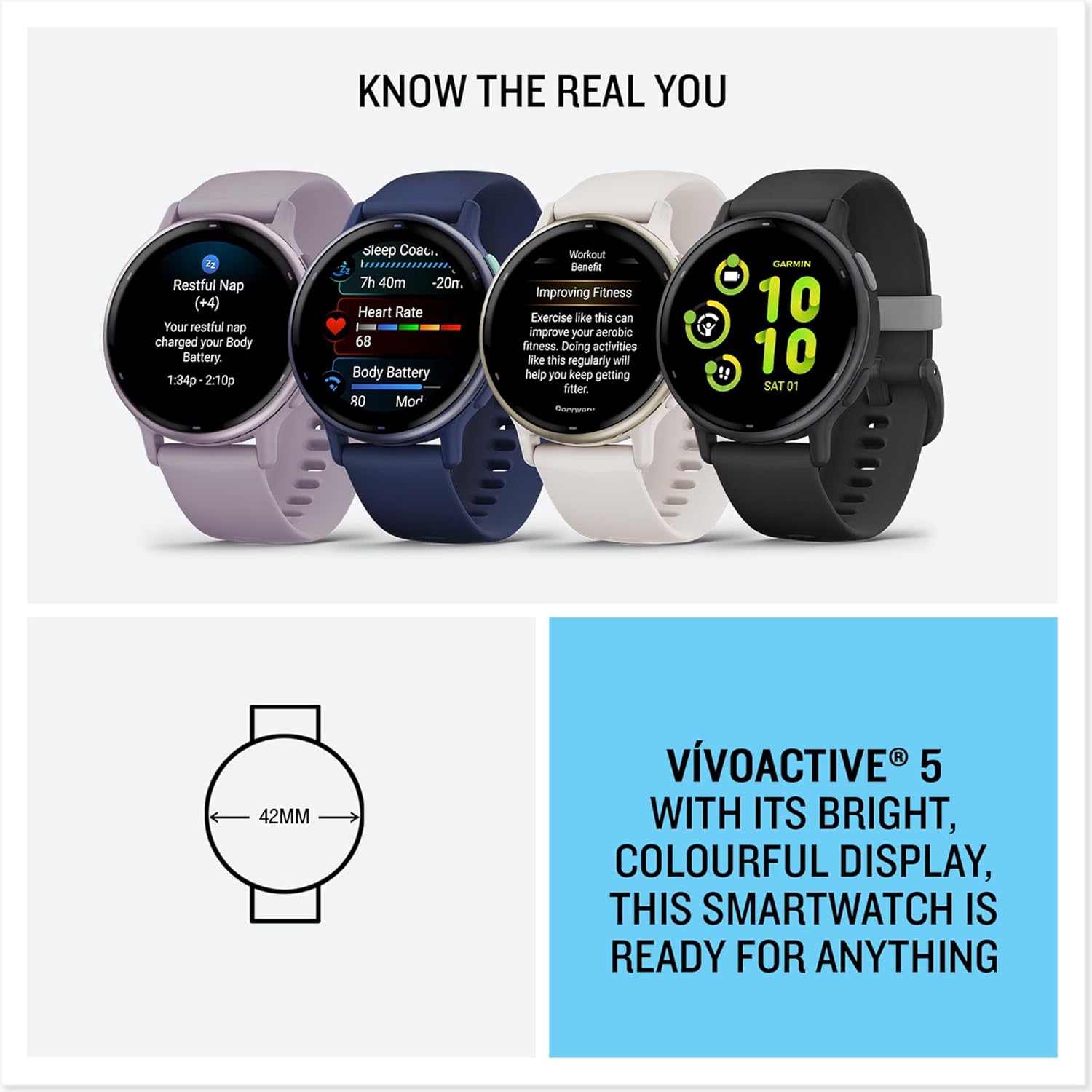 AMOLED GPS Smart Watch Health Fitness Tracker