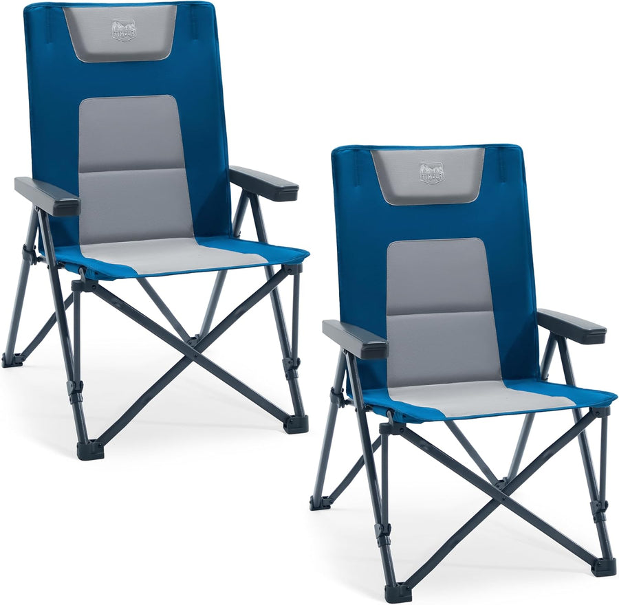 Heavy Duty Folding Reclining Camping Chair 260kg Padded Portable