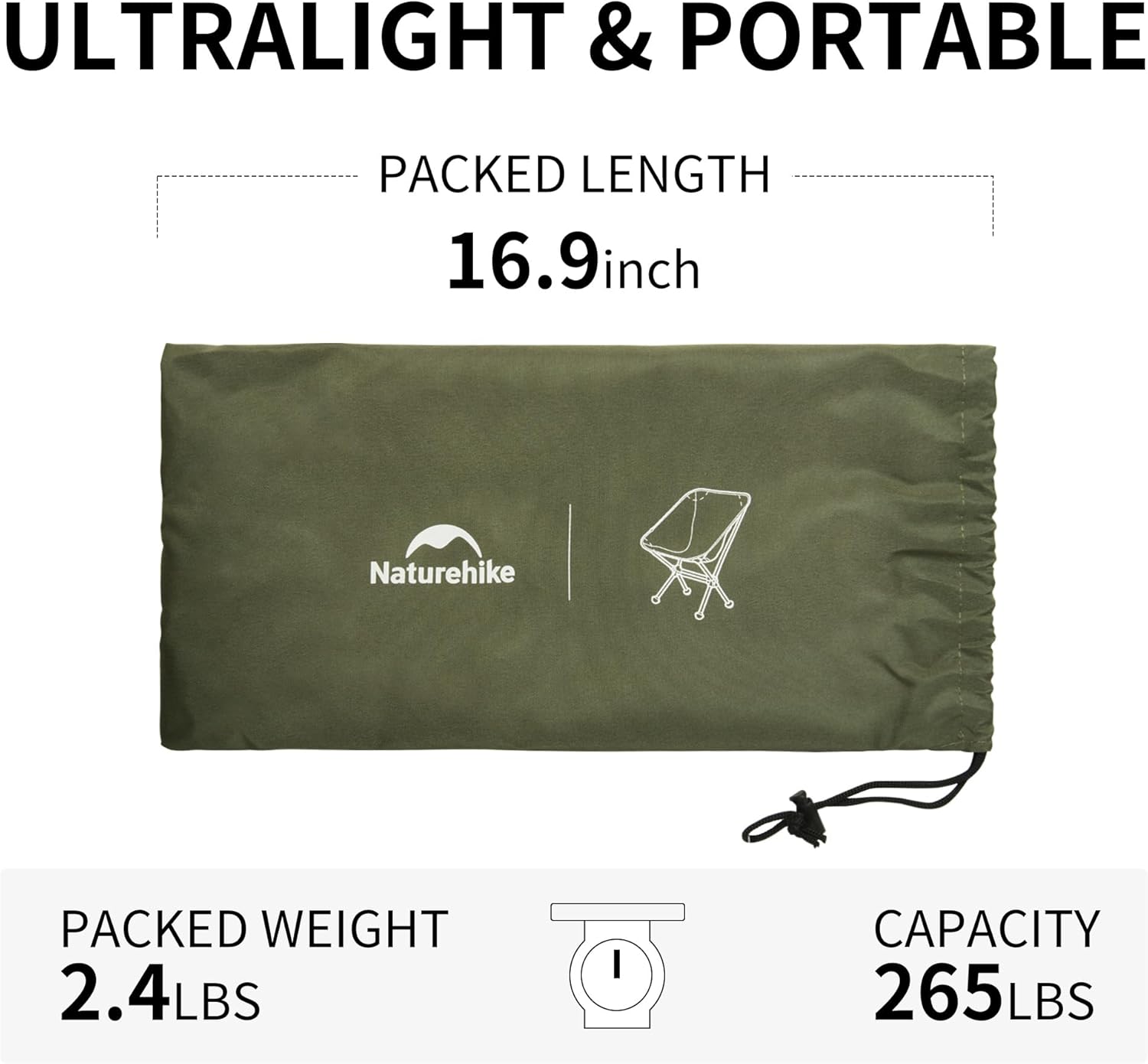Ultralight Camping Chair Portable Folding Backpack Seat Hiking
