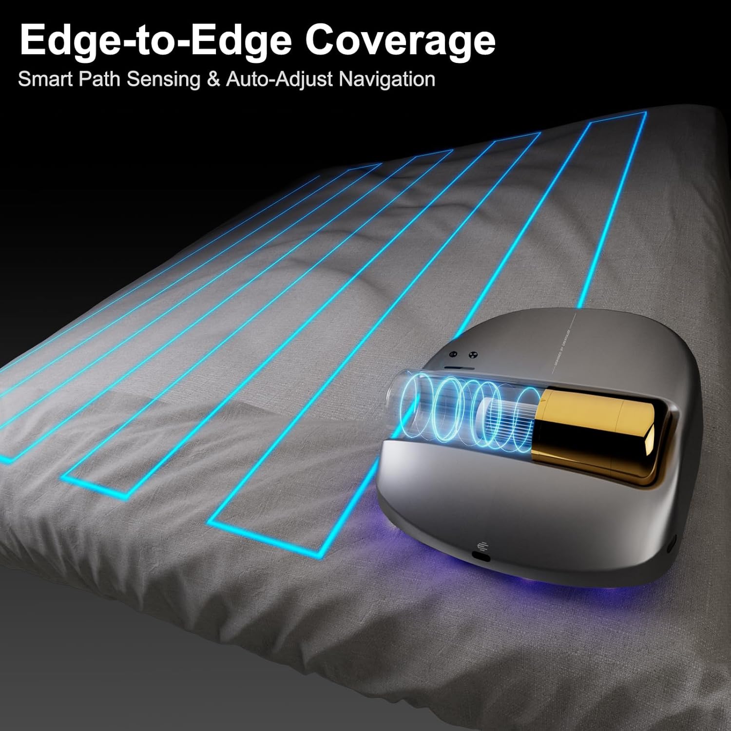 Robot Bed Vacuum UV Light Cordless Mattress Cleaner 14AW Suction
