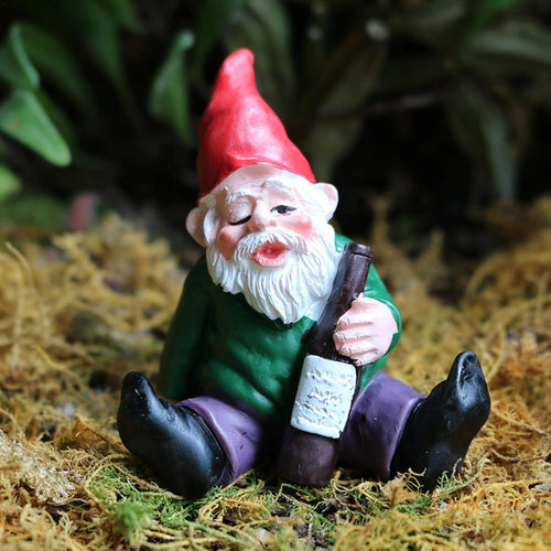 Funny Garden Gnome Ornament Resin Hand Painted Outdoor Lawn Patio Decor