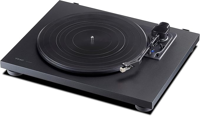 3 Speed Bluetooth Turntable with Phono EQ Black