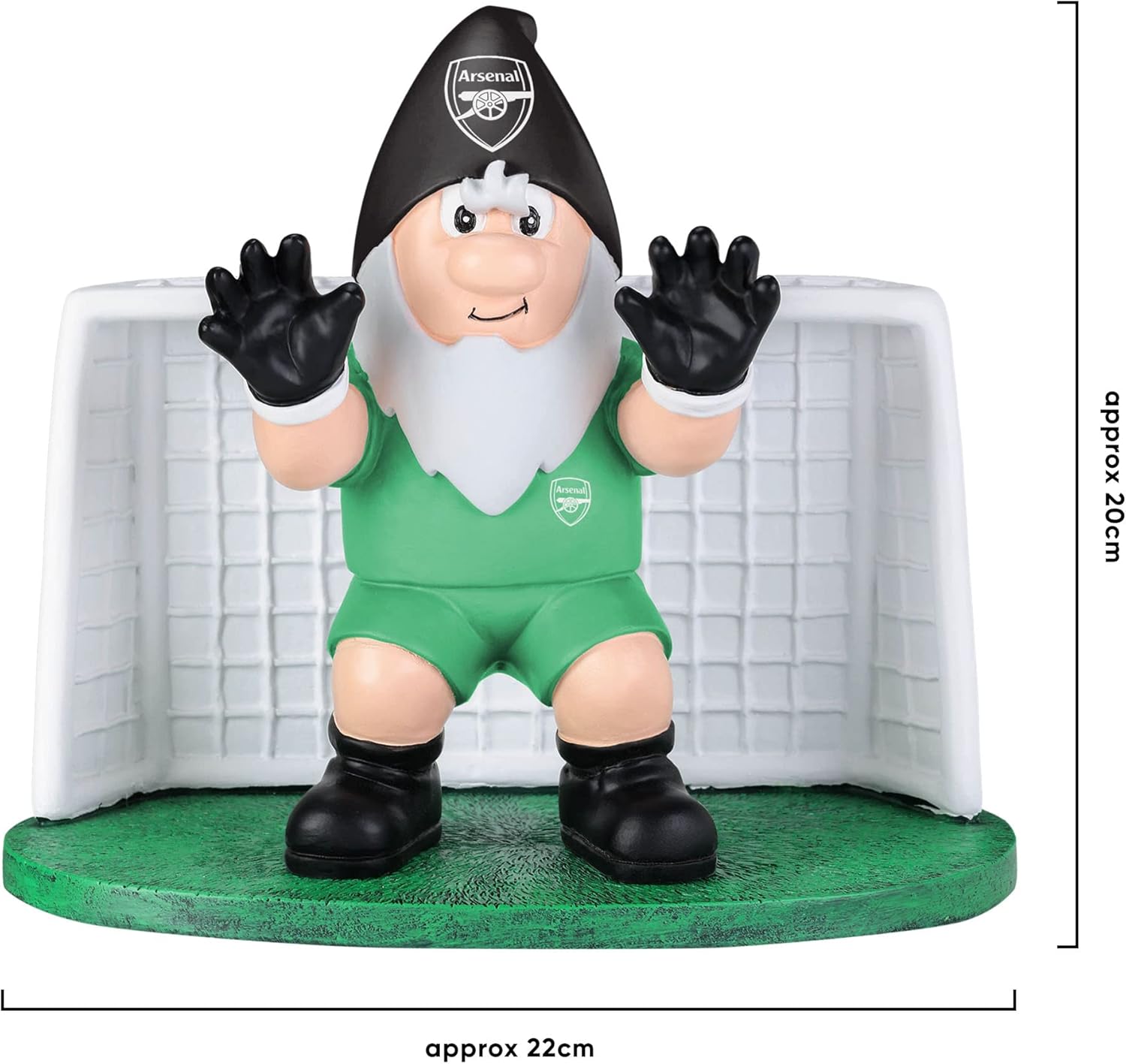 Arsenal Goalkeeper Gnome Garden Ornament Football Fan Decor