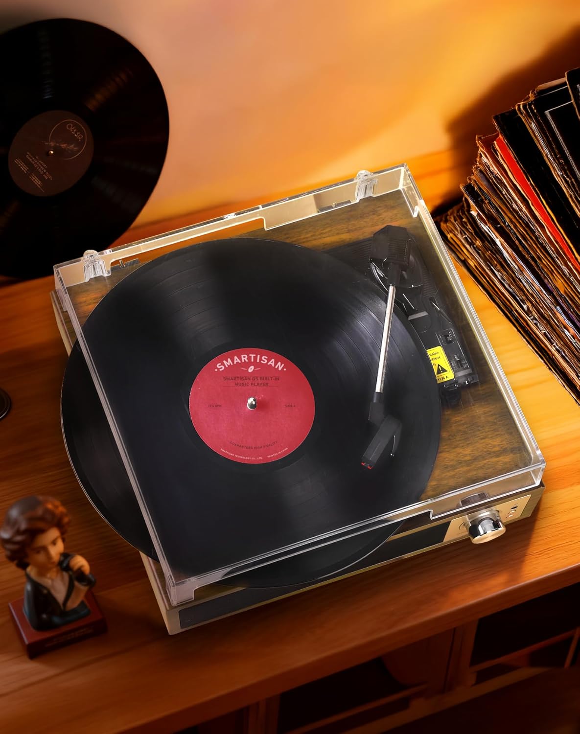 Bluetooth Vinyl Record Player 3 Speed USB Recording