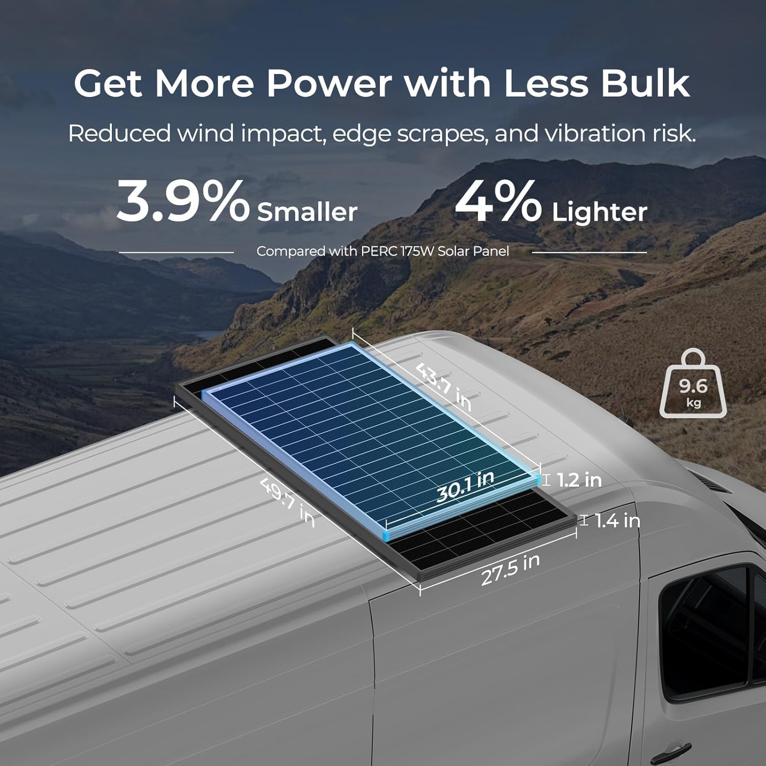 350W N Type 16BB Solar Panel Kit 2x175W RV Marine Roof