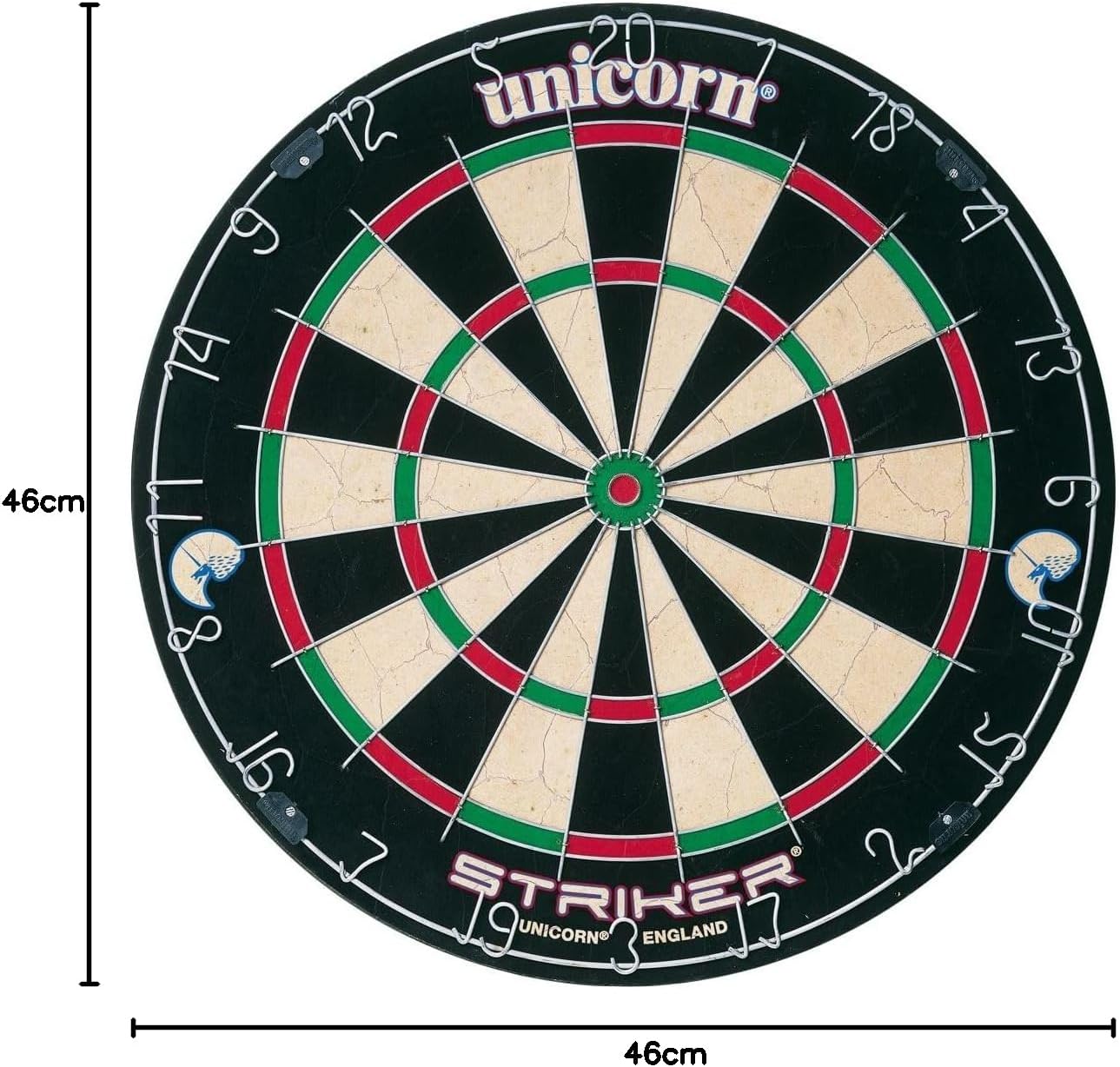 Bristle Dart Board Sisal Staple Free Bullseye Superslim Wire