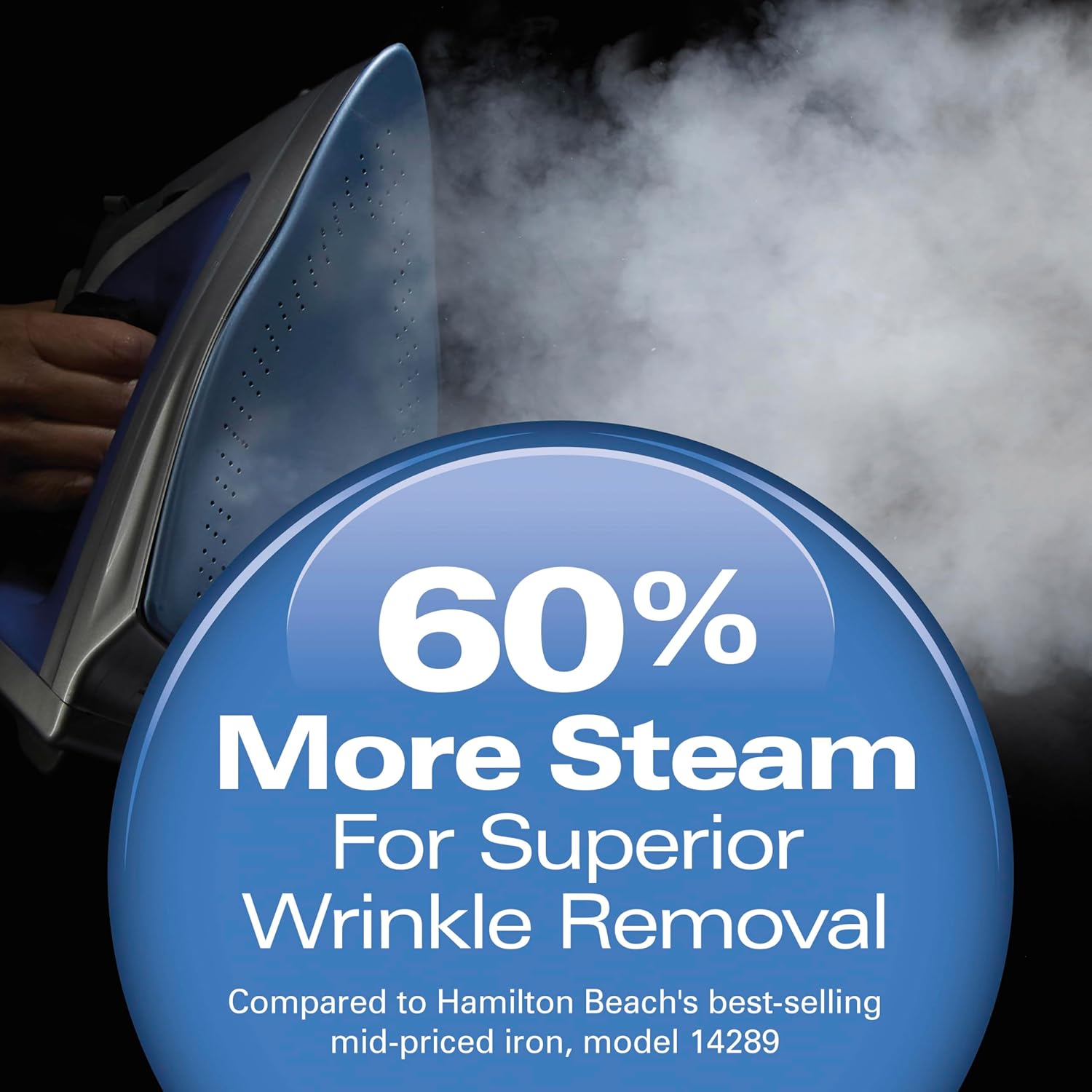 Steam Iron 1800W Vertical Steamer Durathon Soleplate Auto Shutoff