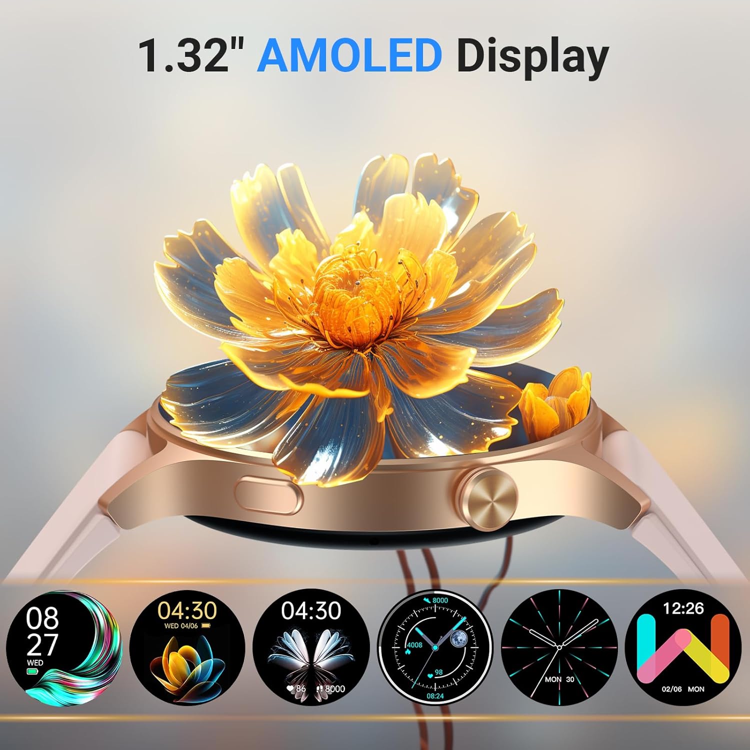 Ladies AMOLED Smart Watch Call 110 Sports Waterproof