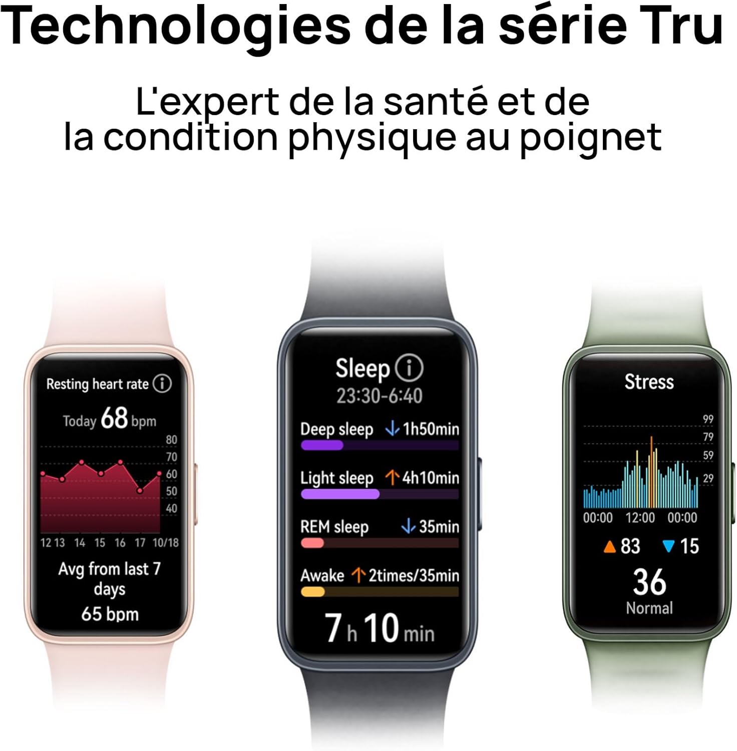 AMOLED Fitness Smart Band Sleep Tracker Waterproof Activity Watch