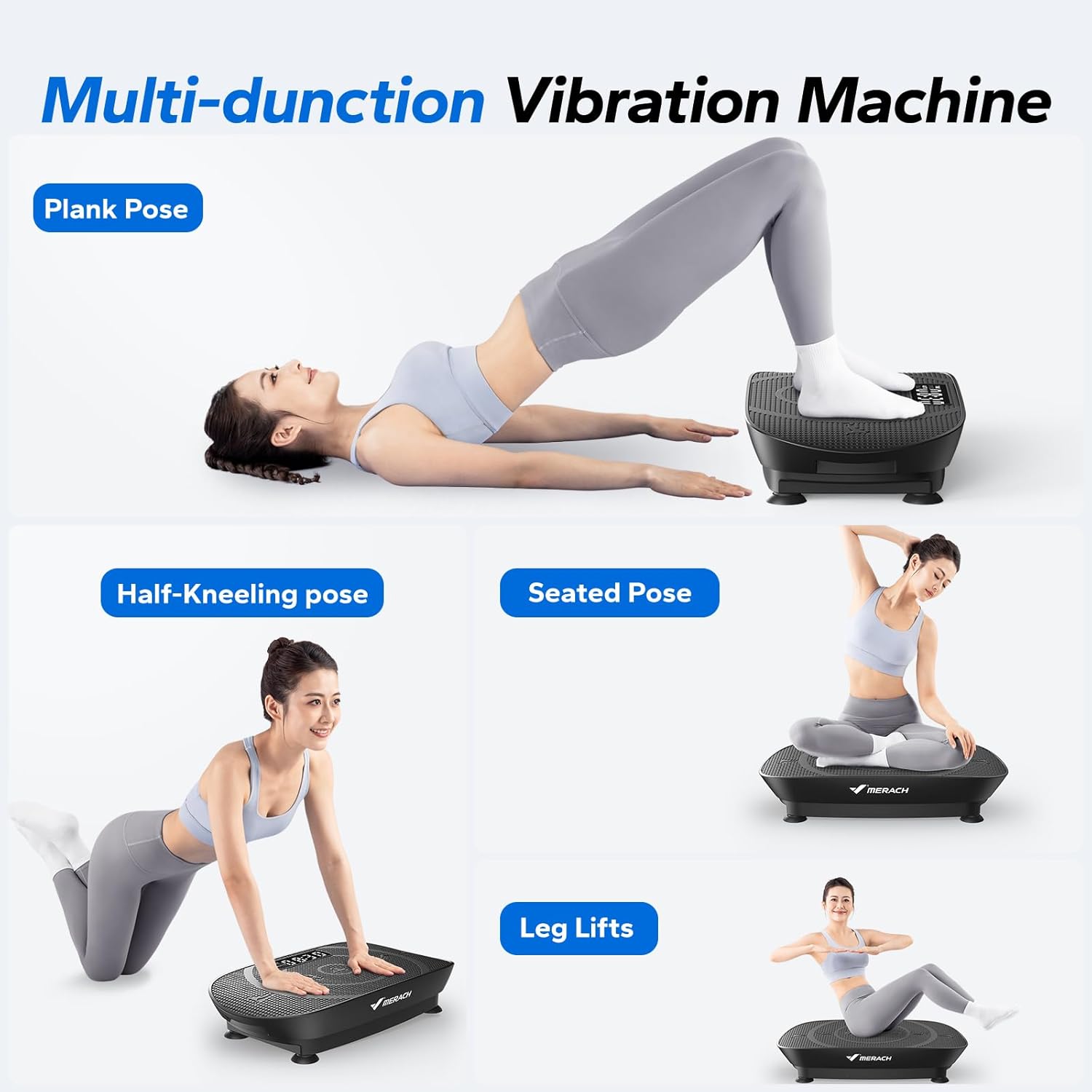 Vibration Plate Exercise Machine Whole Body Trainer Bluetooth