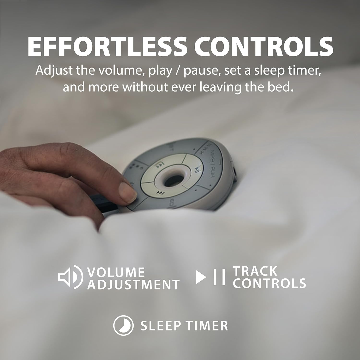 Pillow Speaker Bluetooth Sleep Headphones White Noise AUX Timer