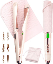 2 In 1 Hair Straightener and Curler Ceramic Tourmaline Flat Iron