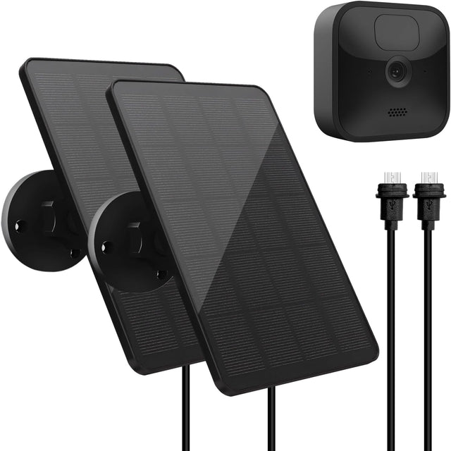 4W Solar Panel for Blink Outdoor Camera 2 Pack IP65 Charger