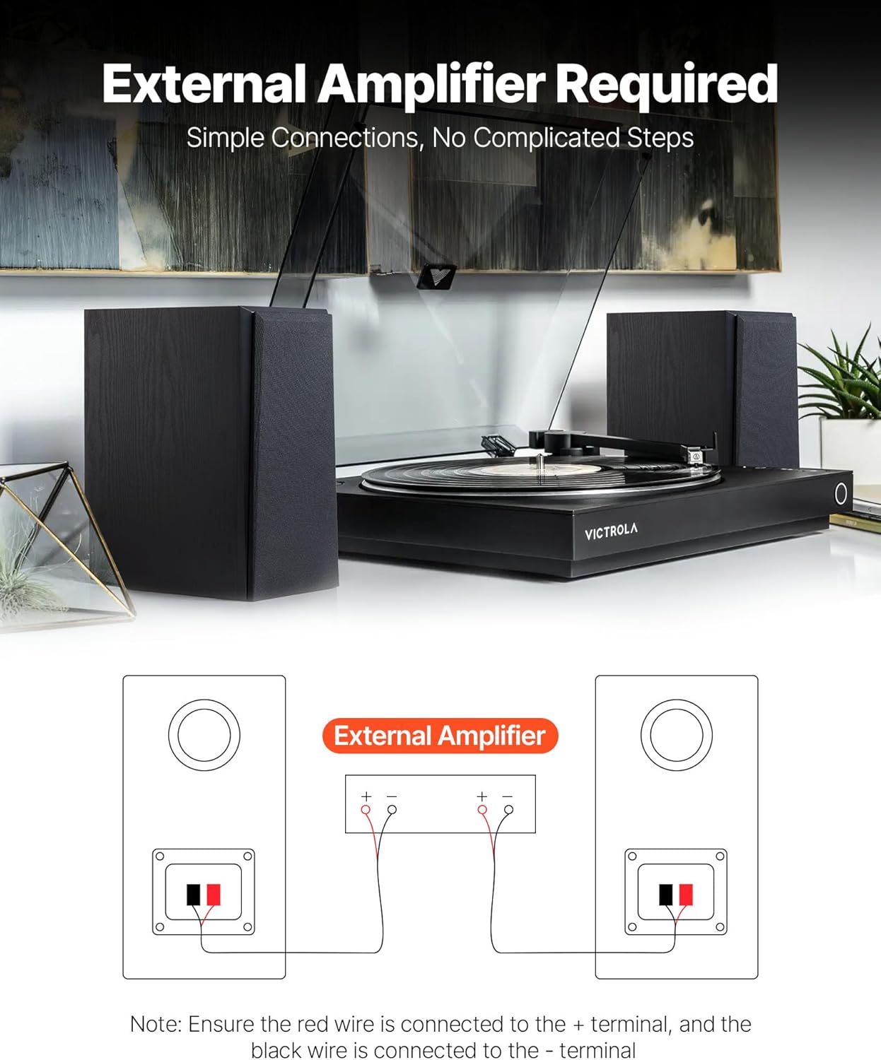 Passive Bookshelf Speakers 6.5 Inch Woofer Stereo Home Theater Pair